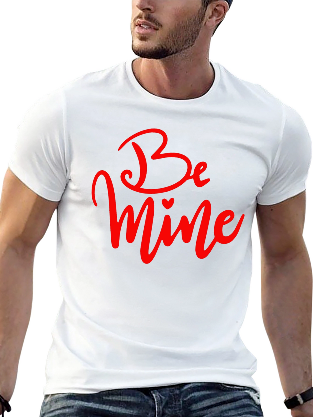 Be Mine Valentines Day T-Shirt - Black