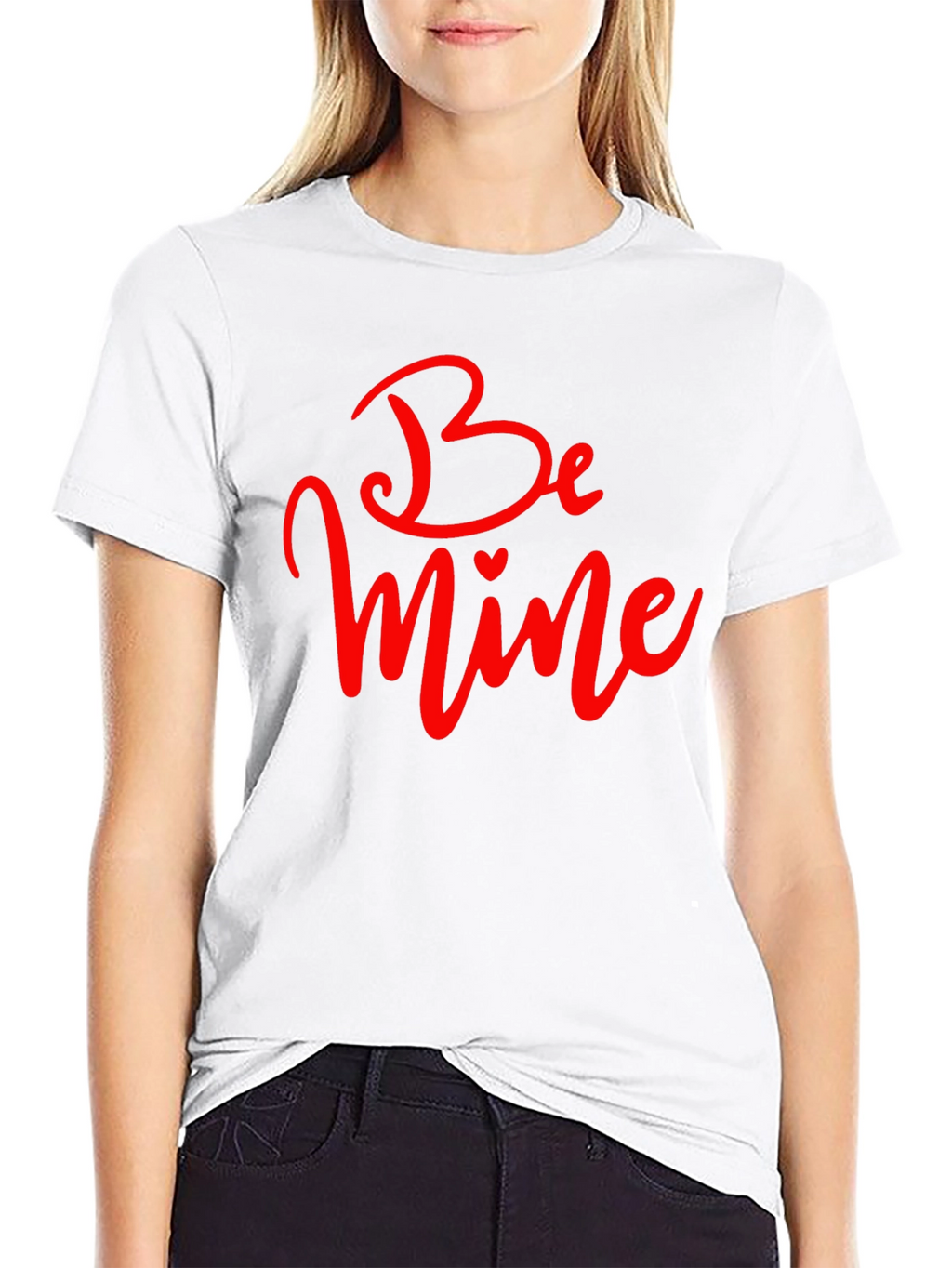 Be Mine Valentines Day T-Shirt - Black