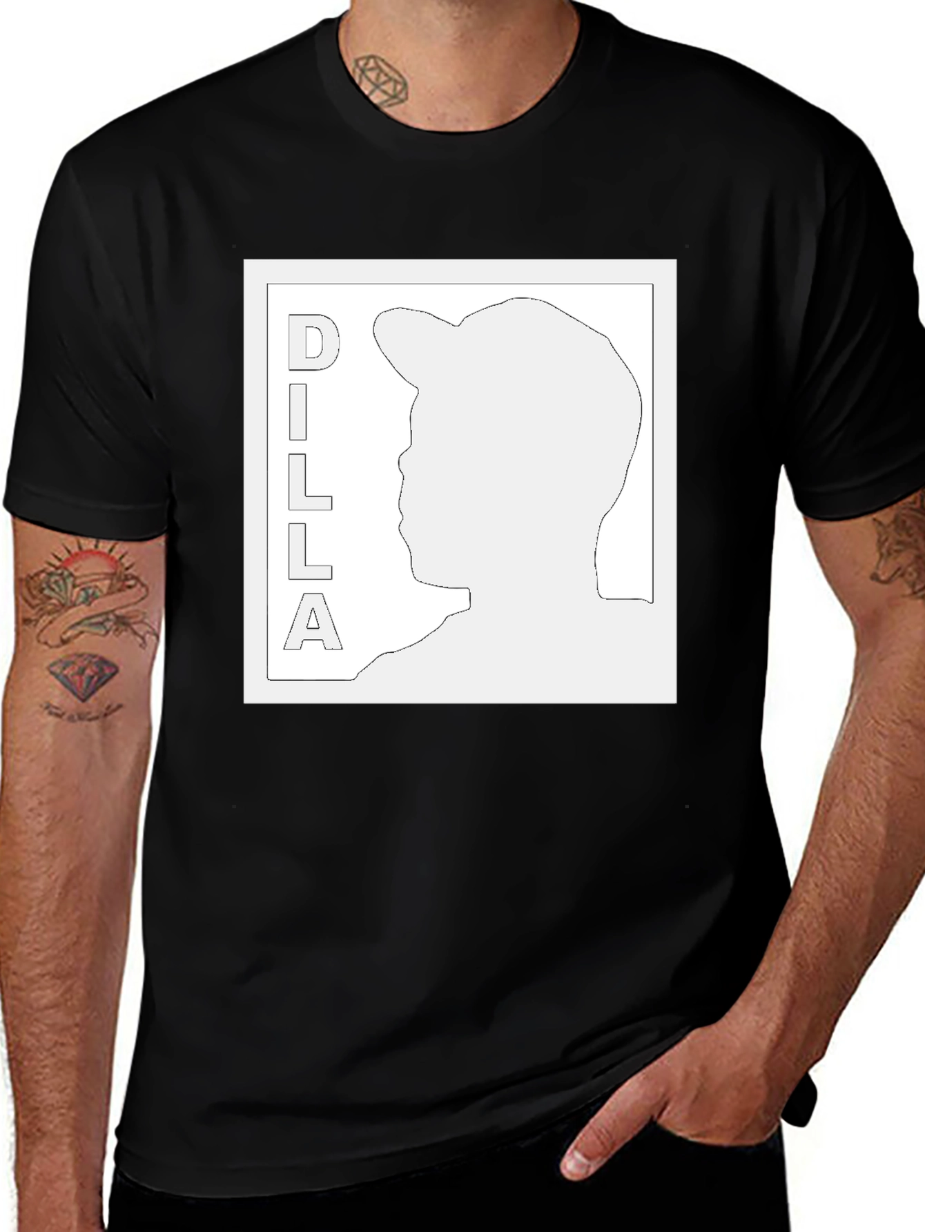 Dilla Graphic Tee - Stylish Black T-Shirt