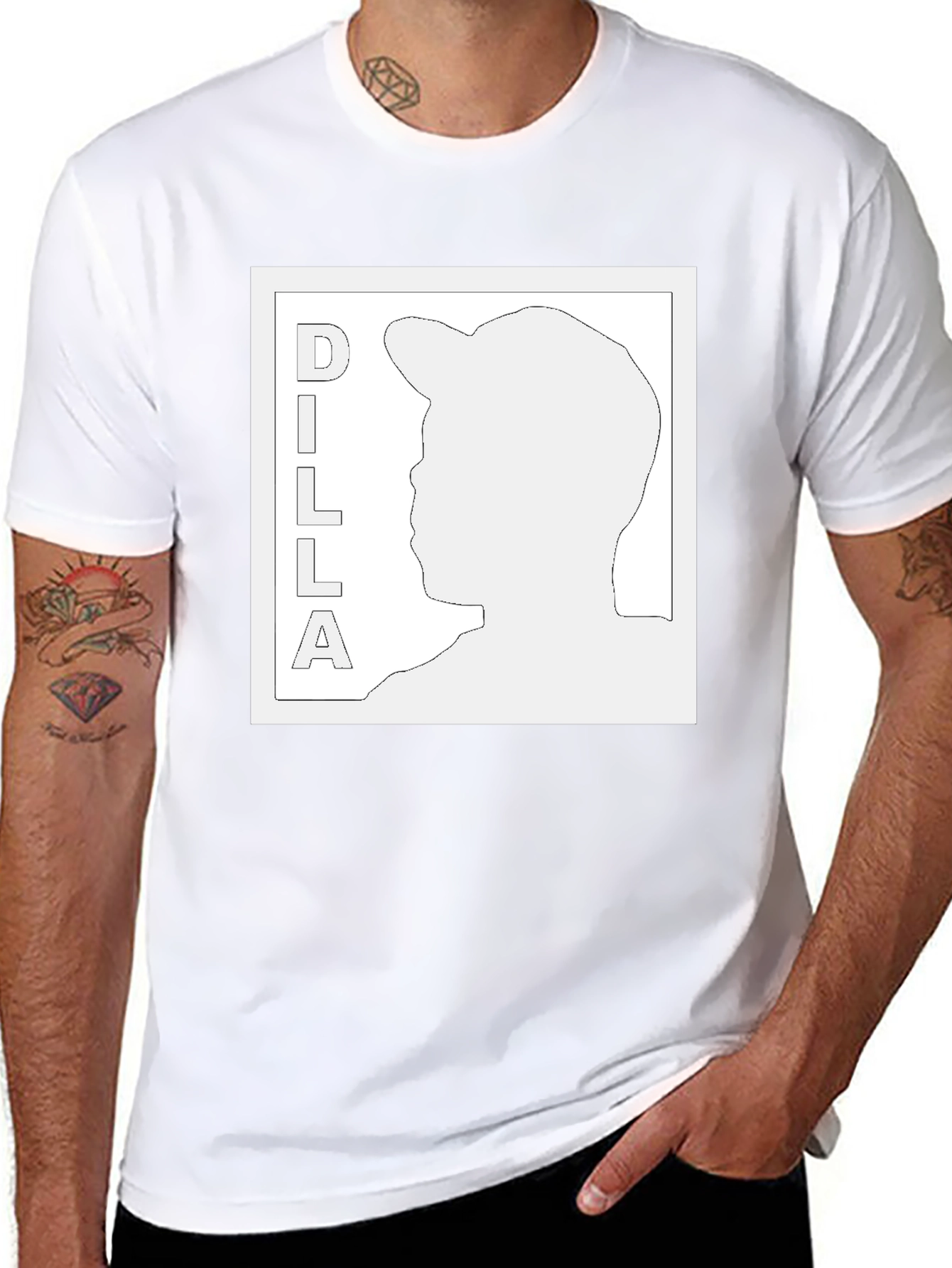 Dilla Graphic Tee - Stylish Black T-Shirt