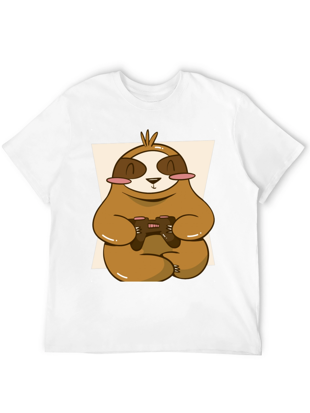 Gamer Sloth Graphic Tee - Relaxed Style