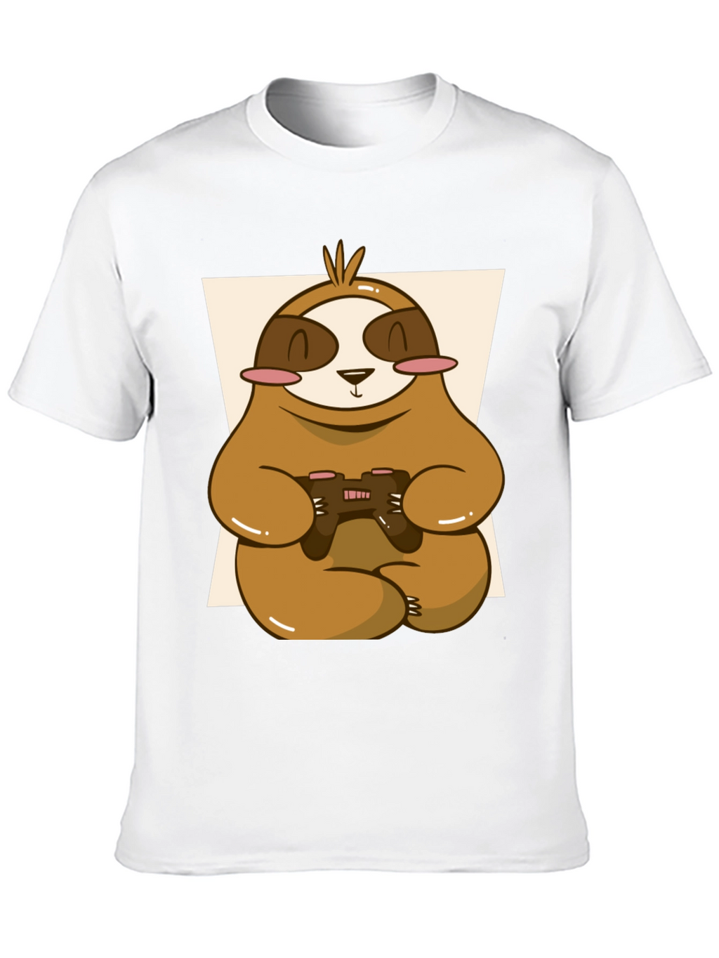 Gamer Sloth Graphic Tee - Relaxed Style
