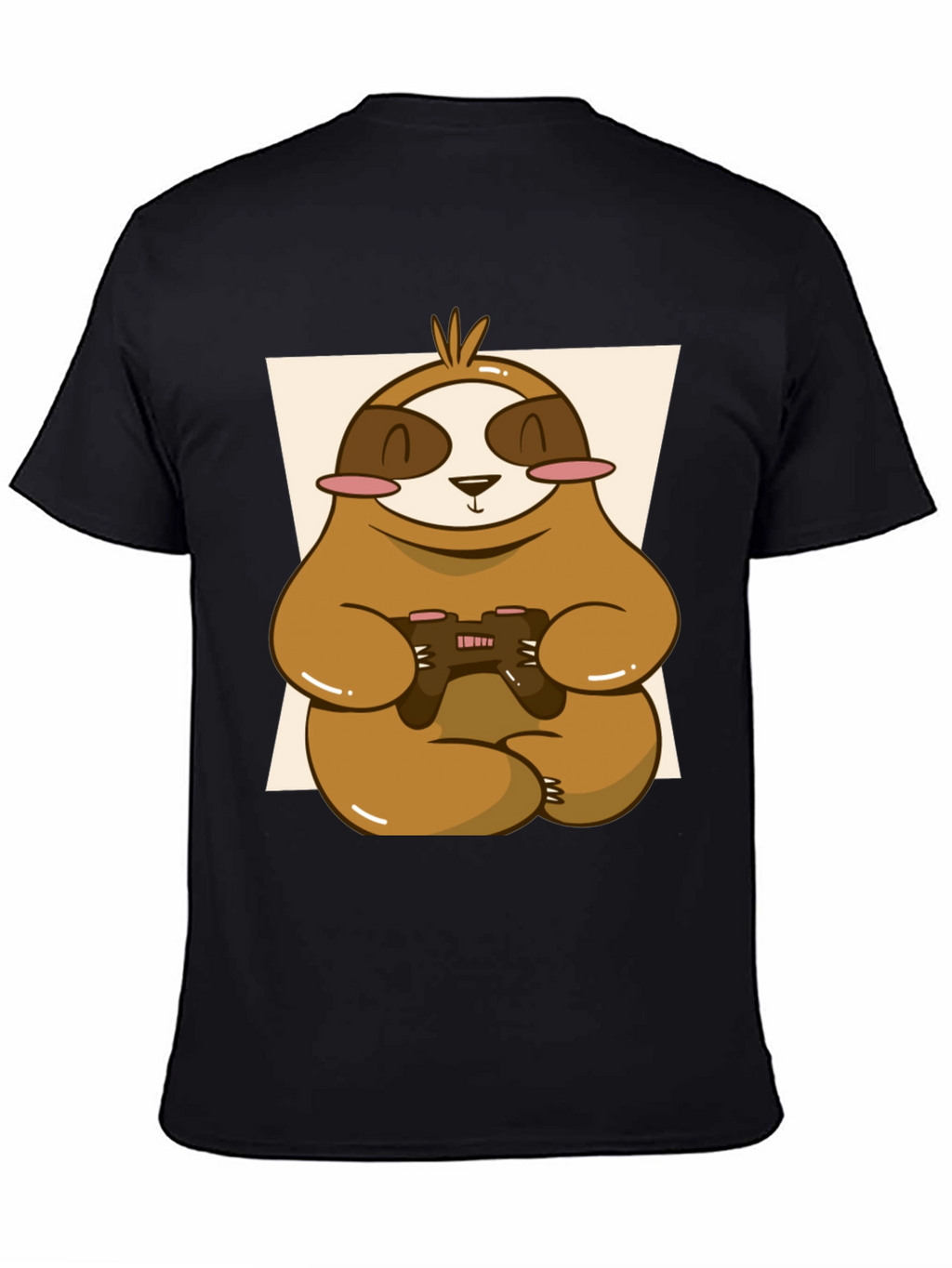 Gamer Sloth Graphic Tee - Relaxed Style