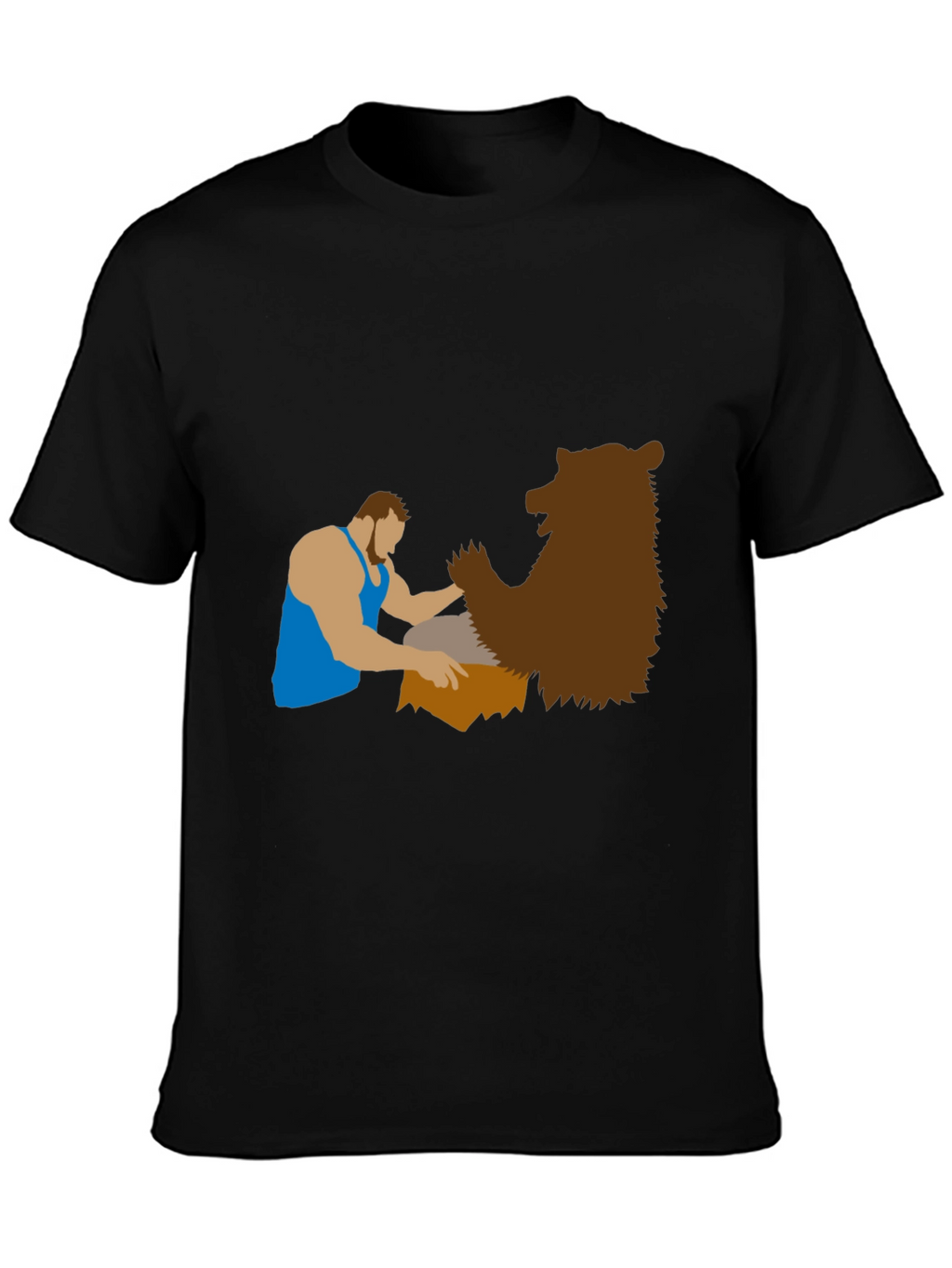 Lumberjack & Bear Graphic Tee - Black T-Shirt