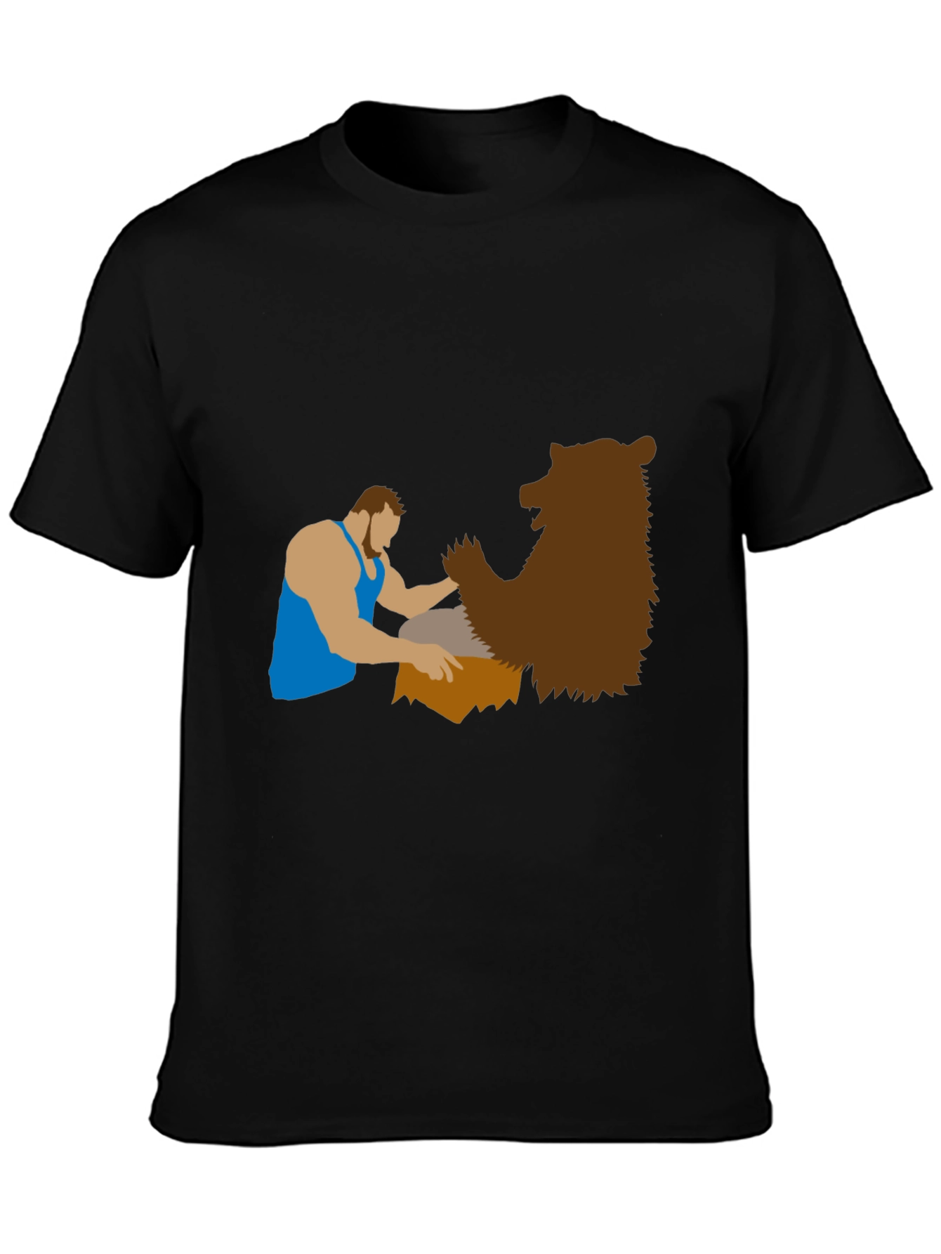Lumberjack & Bear Graphic Tee - Black T-Shirt
