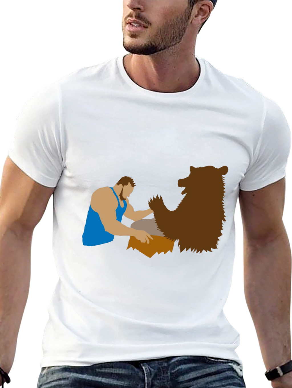 Lumberjack & Bear Graphic Tee - Black T-Shirt