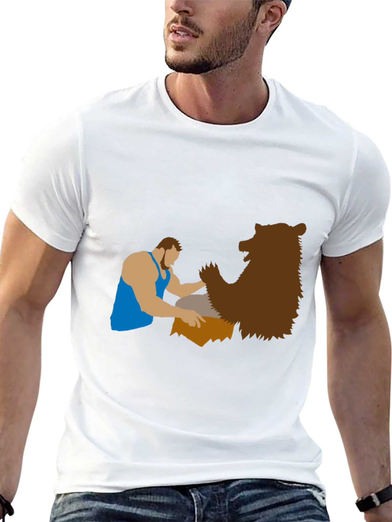 Lumberjack & Bear Graphic Tee - Black T-Shirt
