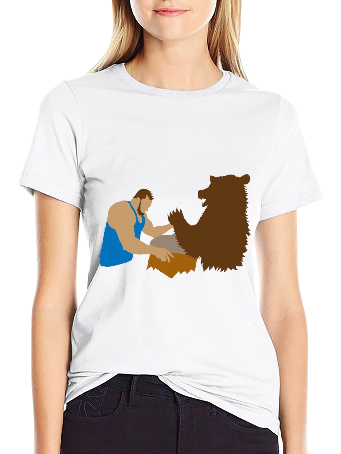 Lumberjack & Bear Graphic Tee - Black T-Shirt