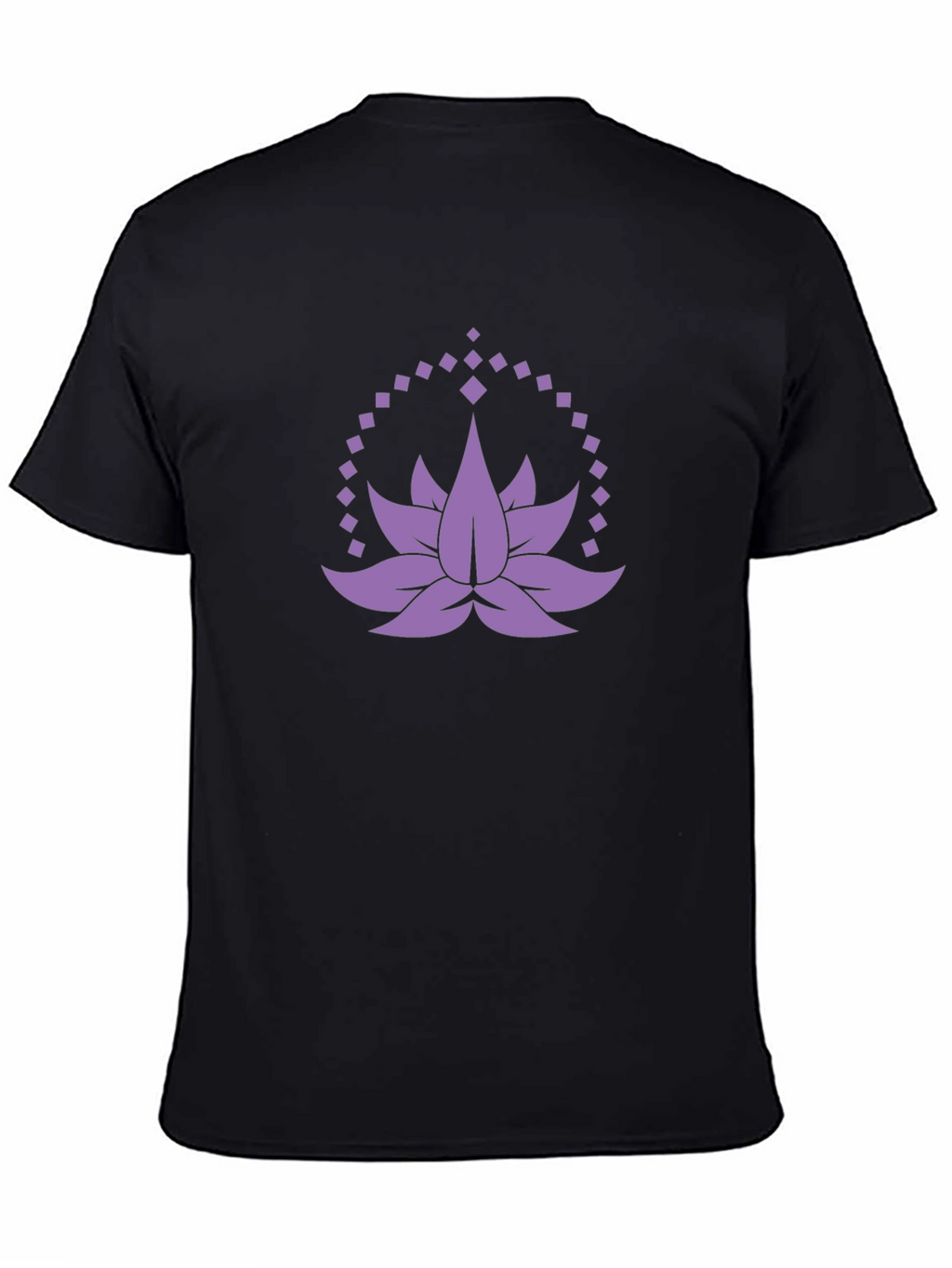 Lotus Flower Graphic Tee - Mens Black T-Shirt