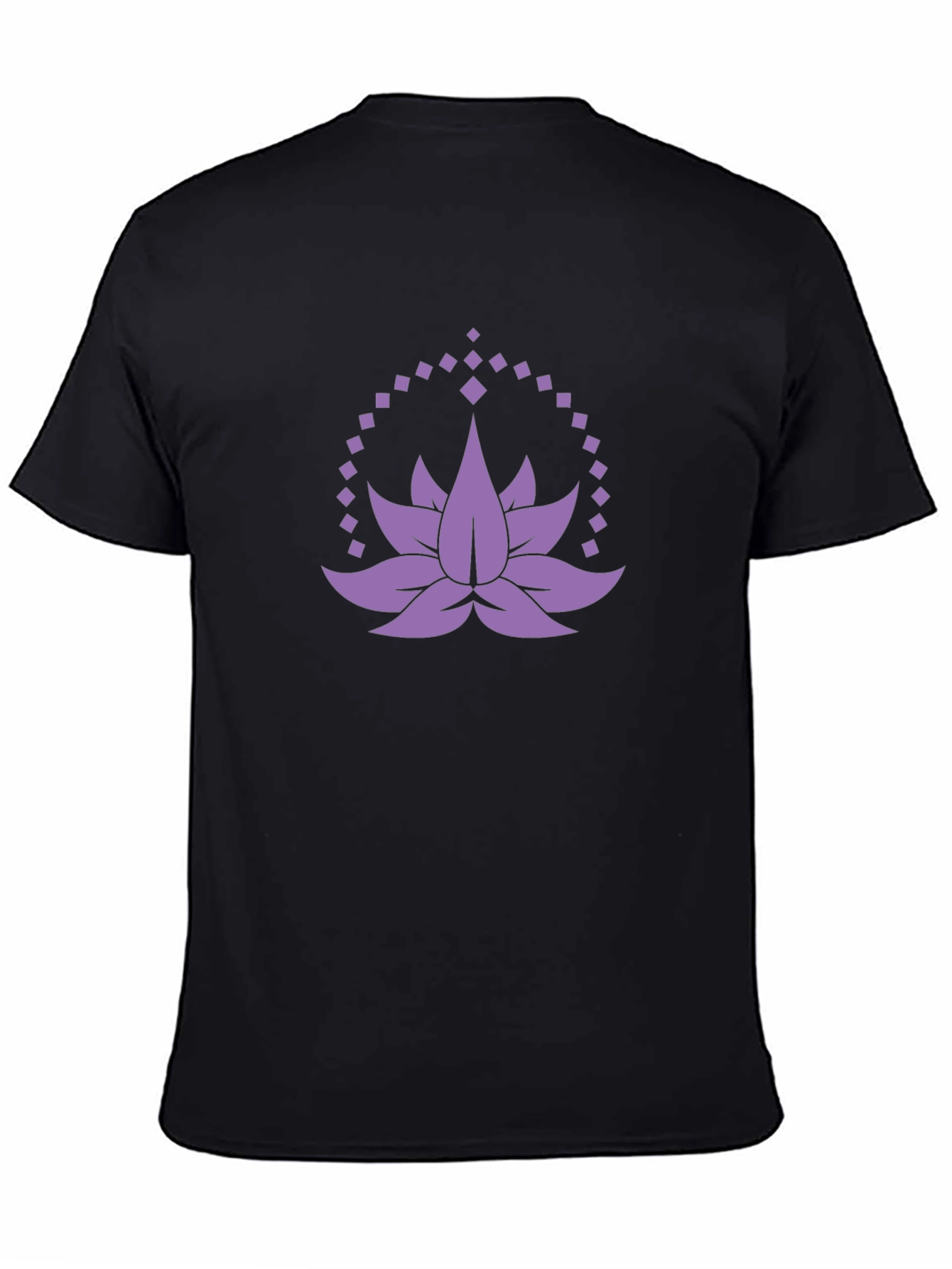 Lotus Flower Graphic Tee - Mens Black T-Shirt