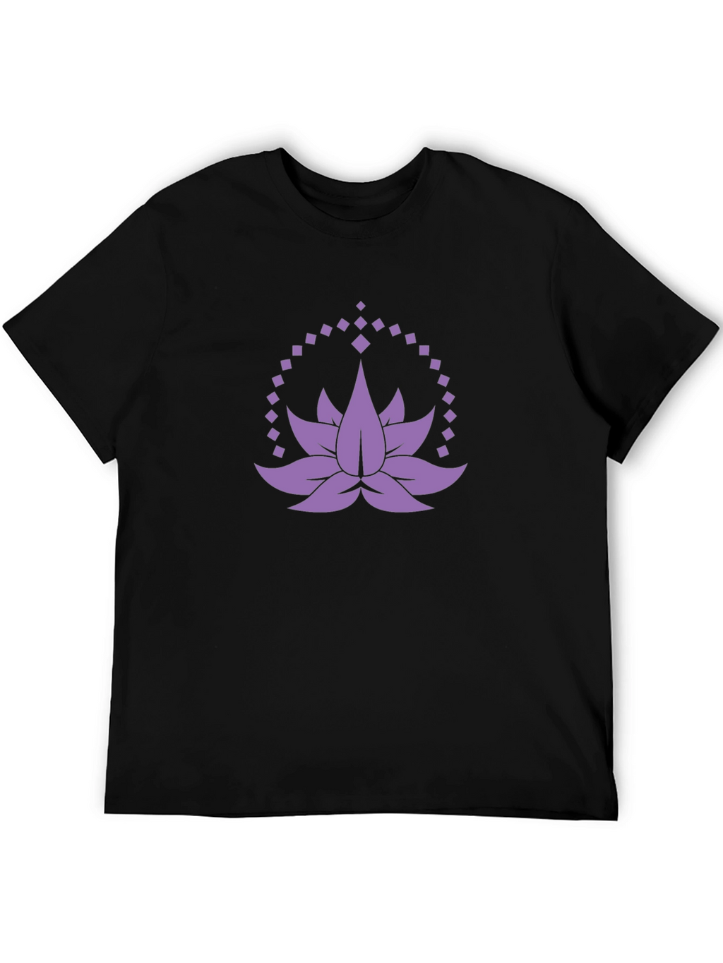 Lotus Flower Graphic Tee - Mens Black T-Shirt