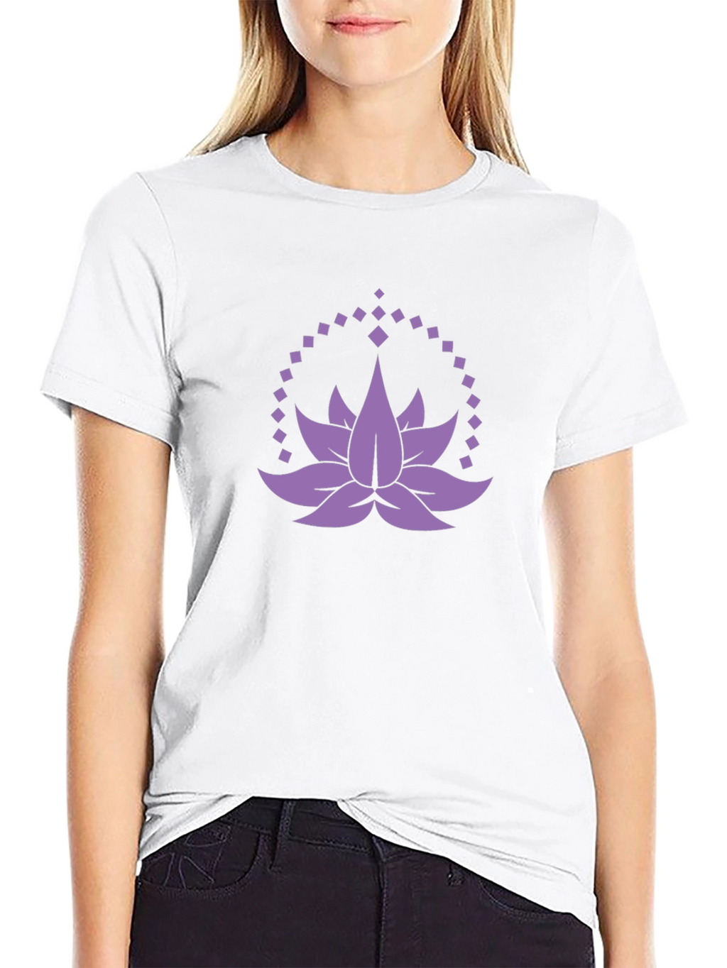 Lotus Flower Graphic Tee - Mens Black T-Shirt