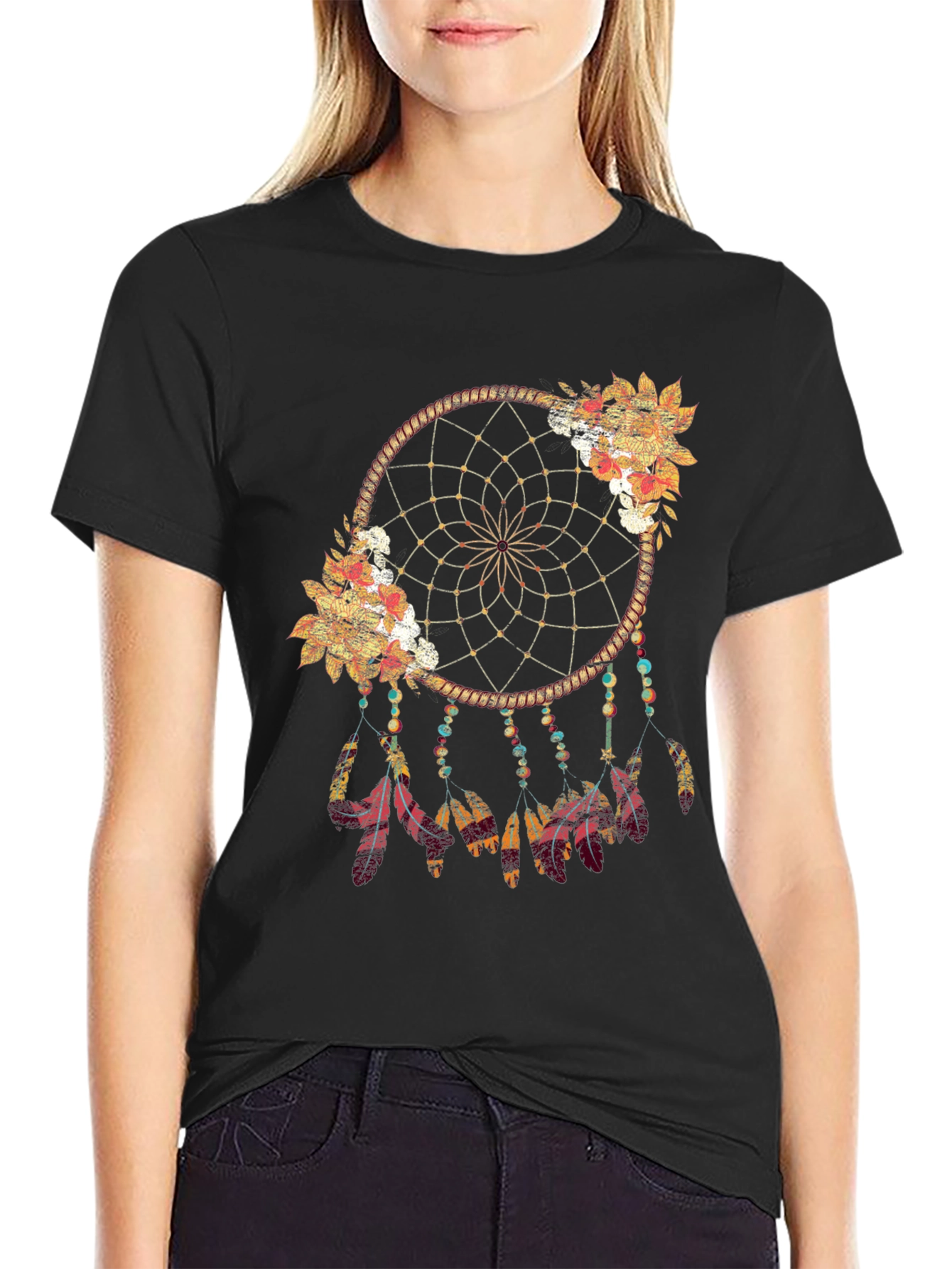Dreamcatcher Graphic Tee - Bohemian Style