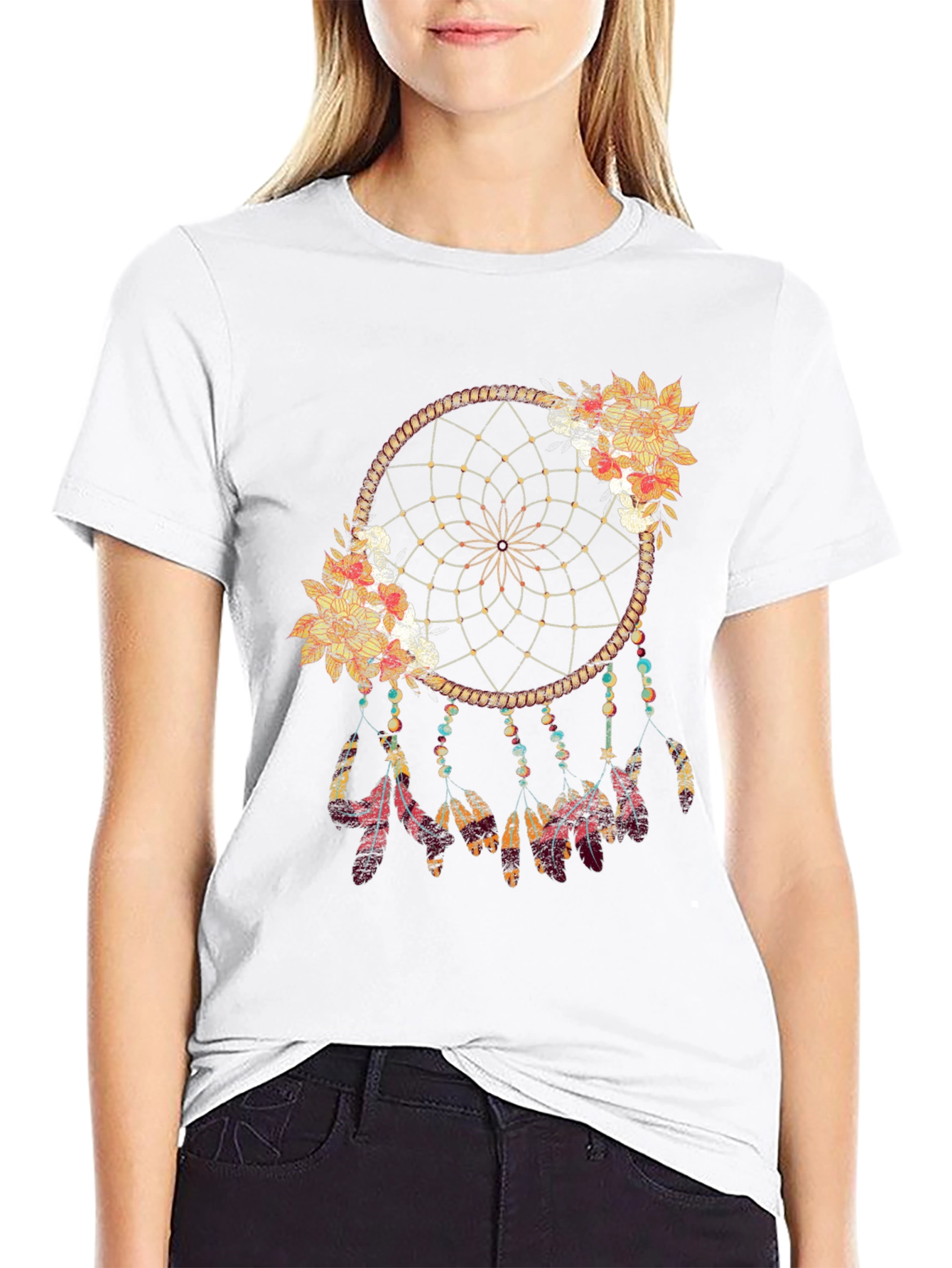 Dreamcatcher Graphic Tee - Bohemian Style