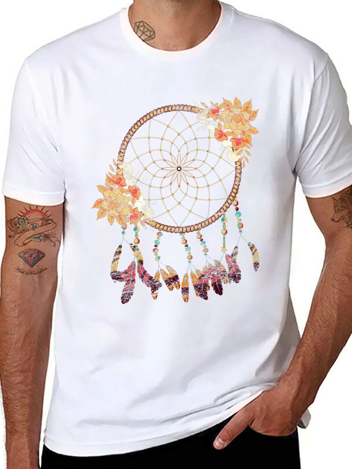 Dreamcatcher Graphic Tee - Bohemian Style