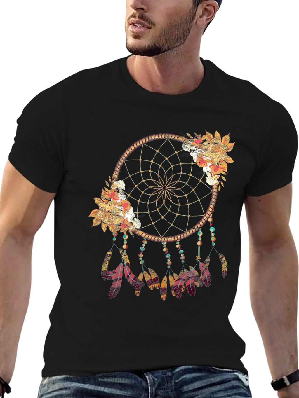 Dreamcatcher Graphic Tee - Bohemian Style