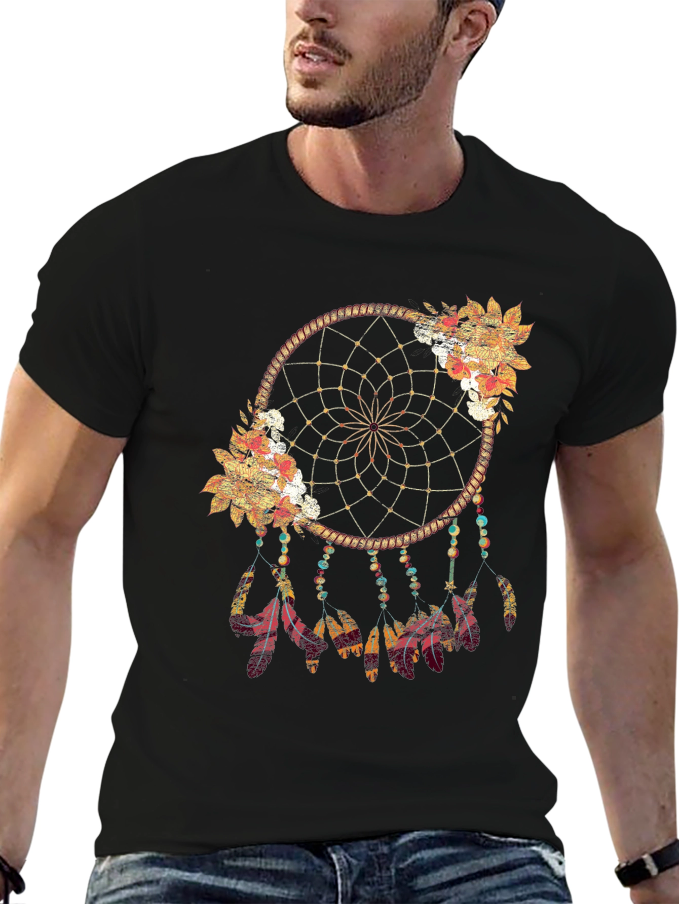 Dreamcatcher Graphic Tee - Bohemian Style