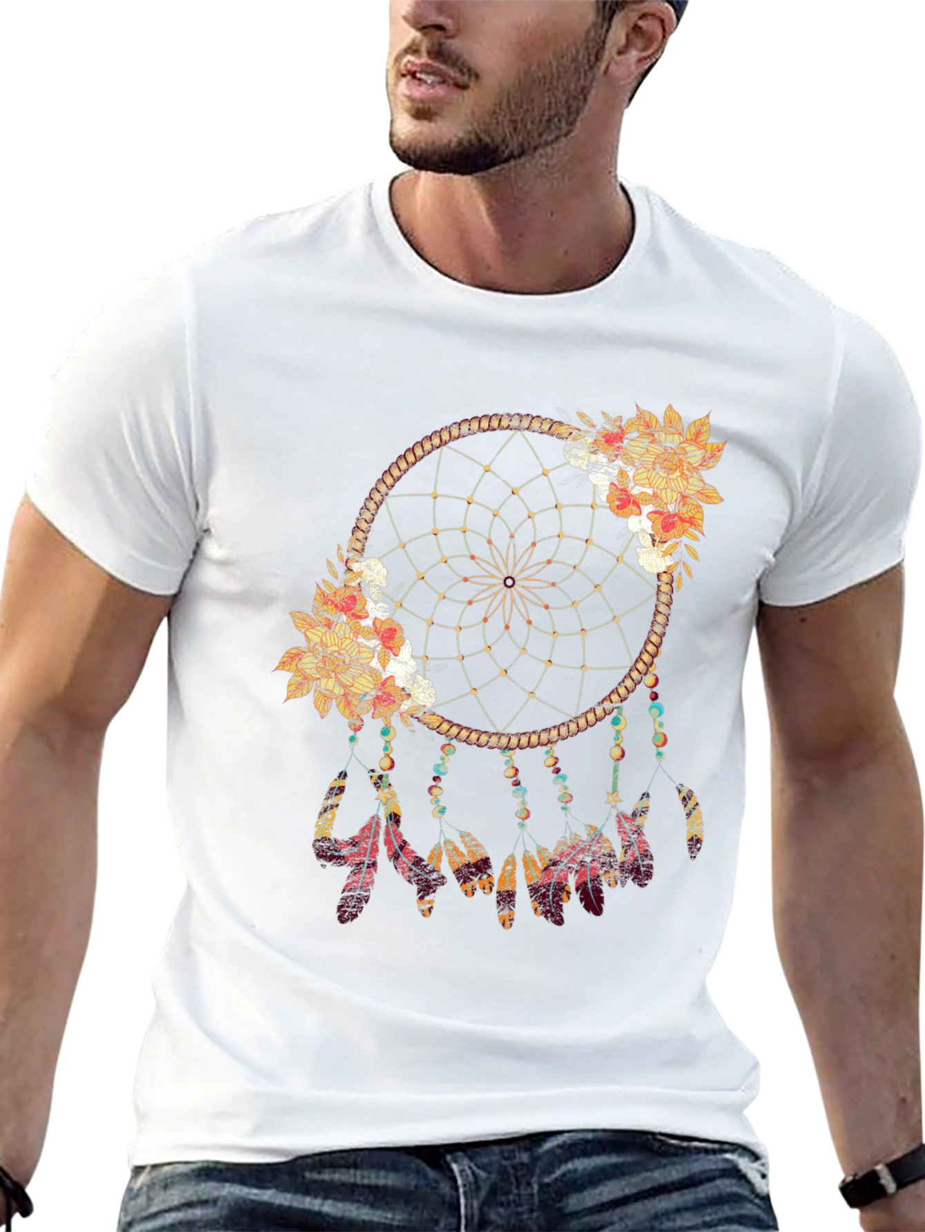 Dreamcatcher Graphic Tee - Bohemian Style