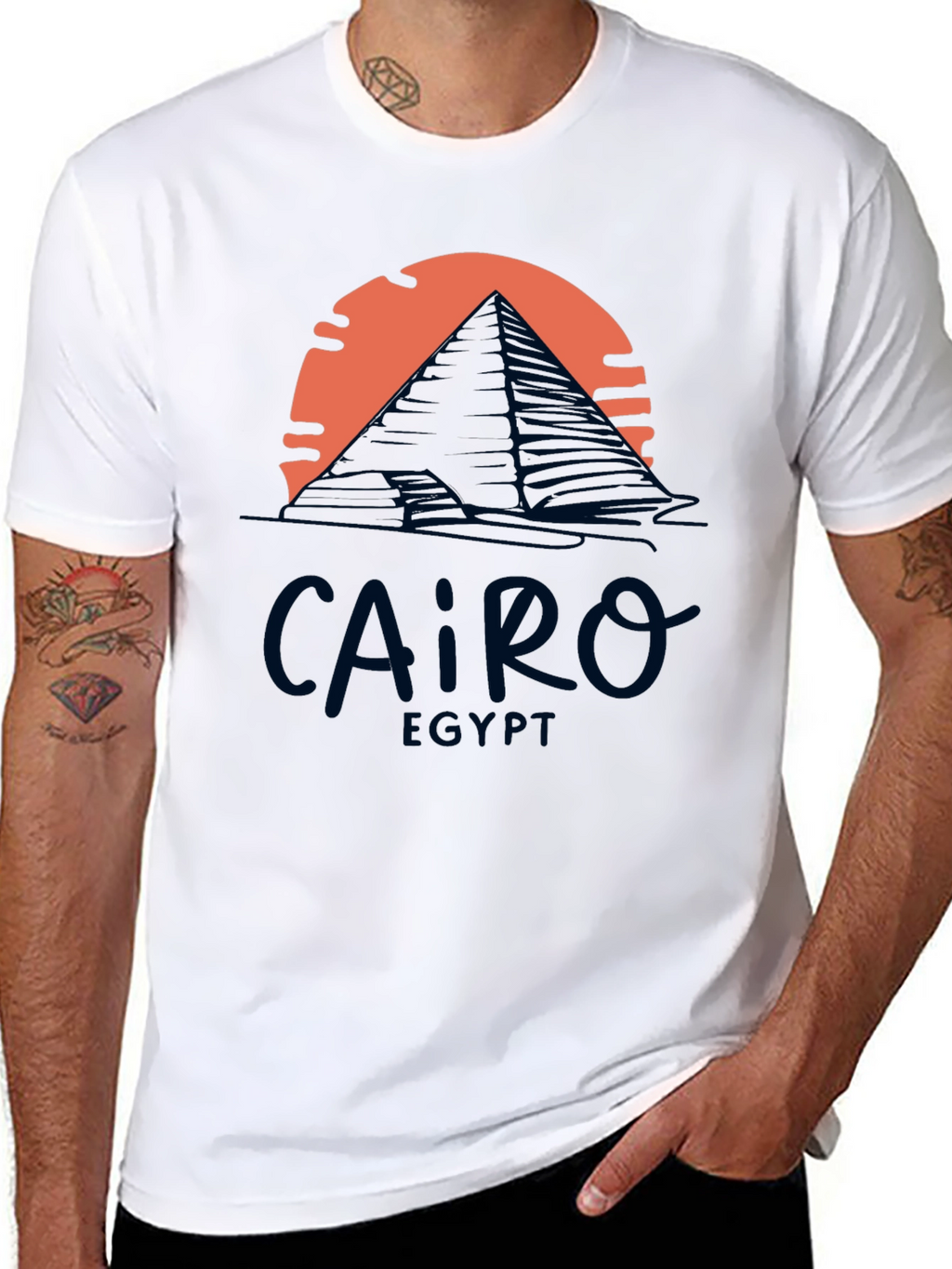 Cairo Egypt Pyramid Graphic T-Shirt