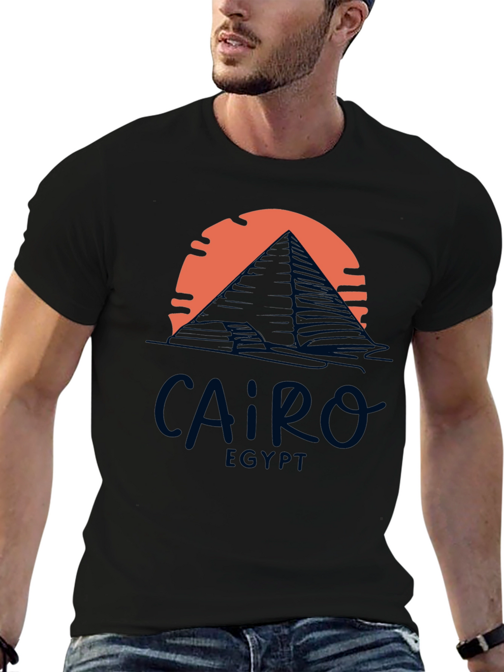 Cairo Egypt Pyramid Graphic T-Shirt