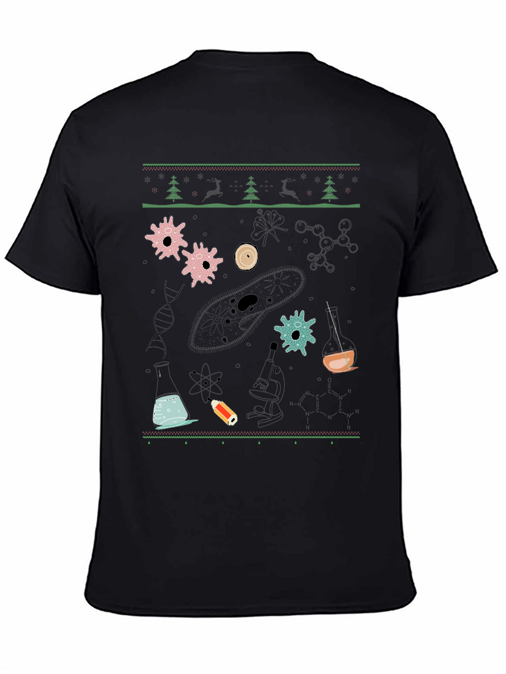 Science Christmas Sweater Pattern T-Shirt