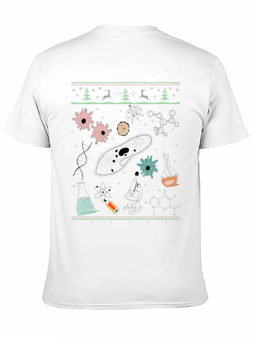 Science Christmas Sweater Pattern T-Shirt
