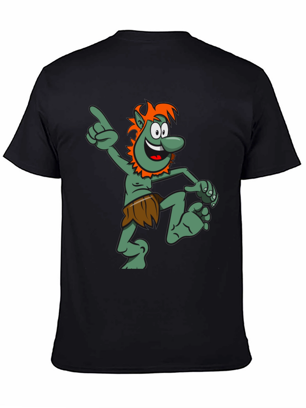 Cartoon Troll Graphic T-Shirt