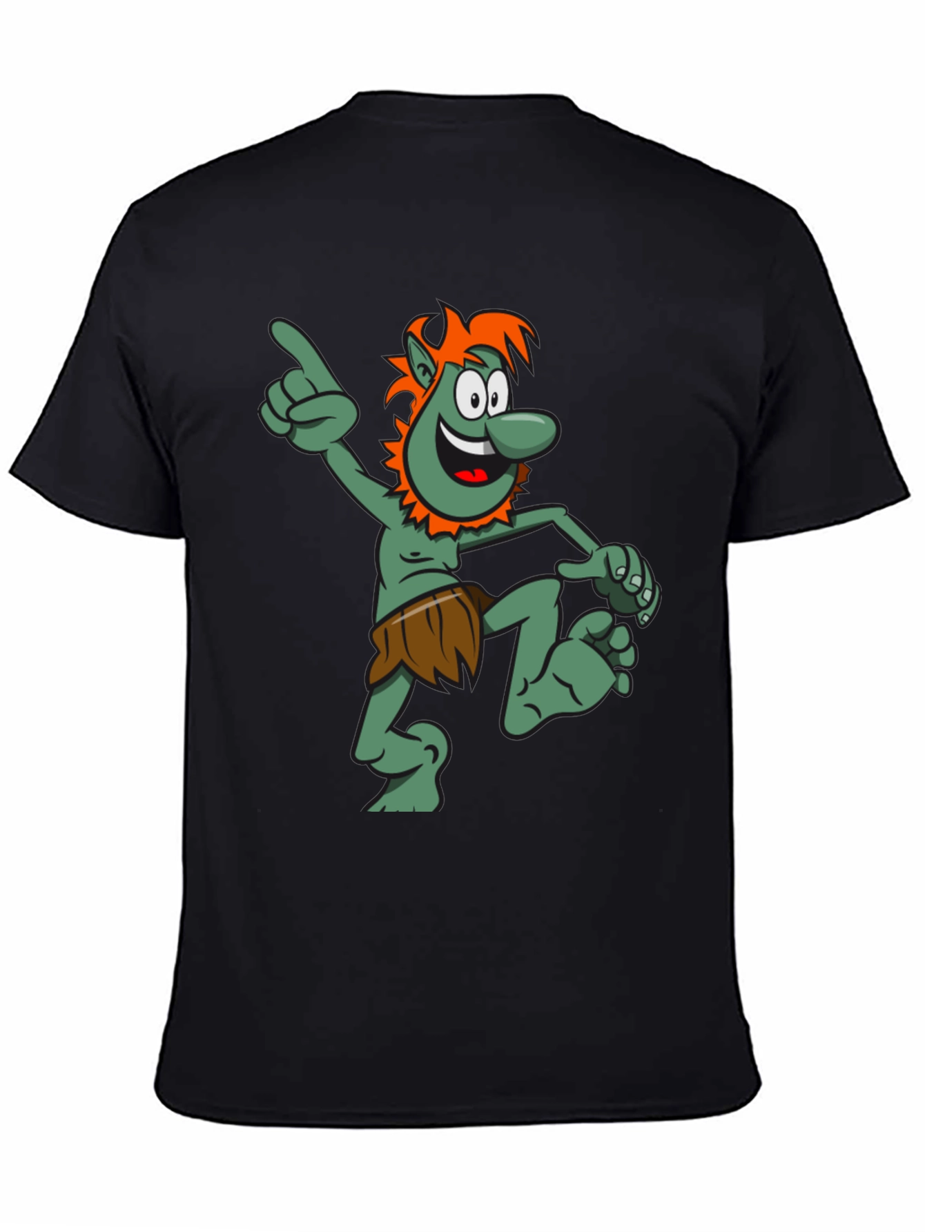 Cartoon Troll Graphic T-Shirt
