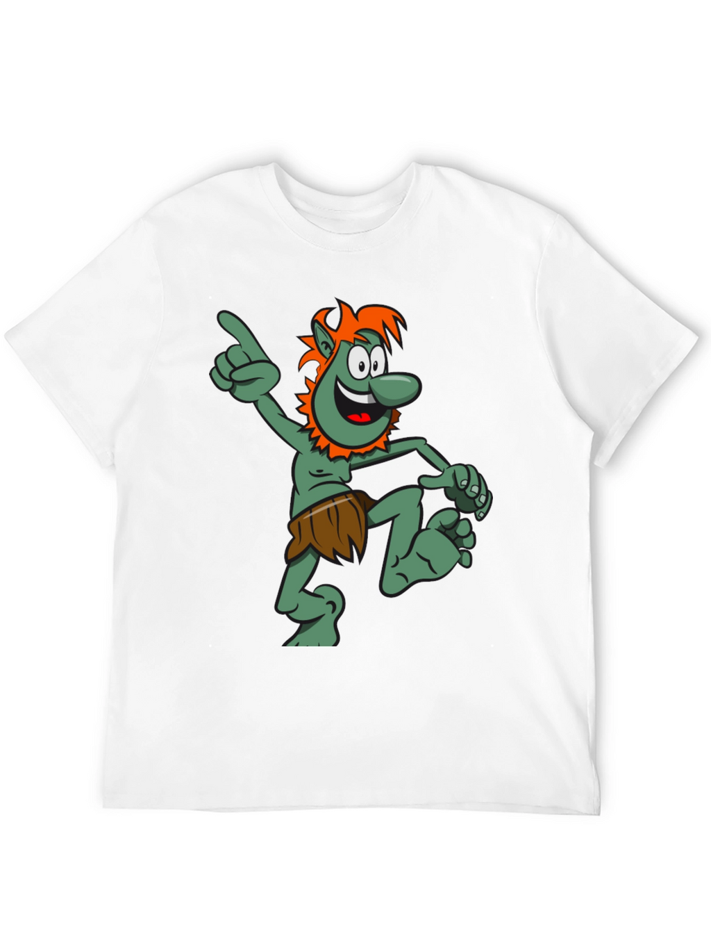 Cartoon Troll Graphic T-Shirt