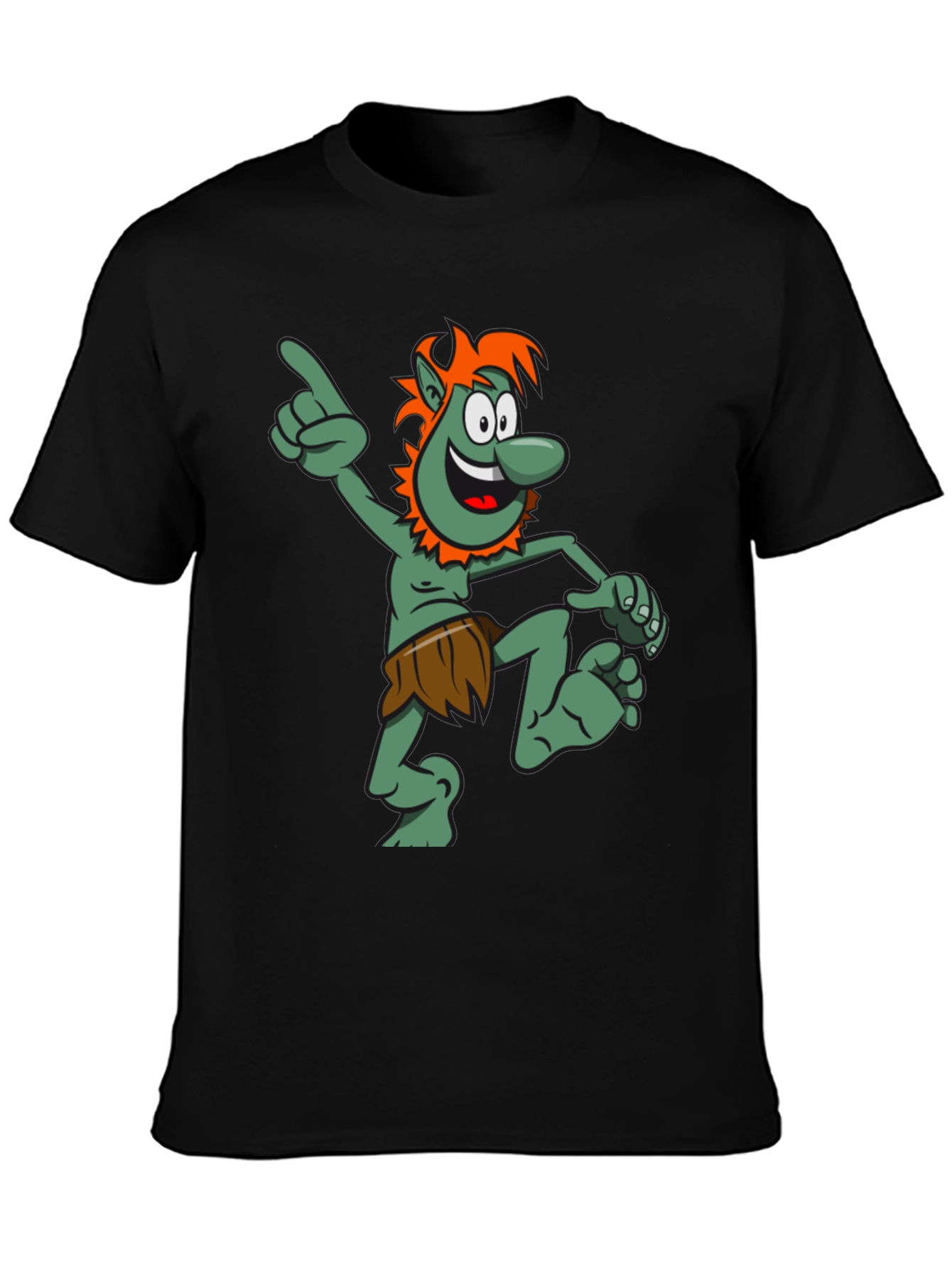 Cartoon Troll Graphic T-Shirt