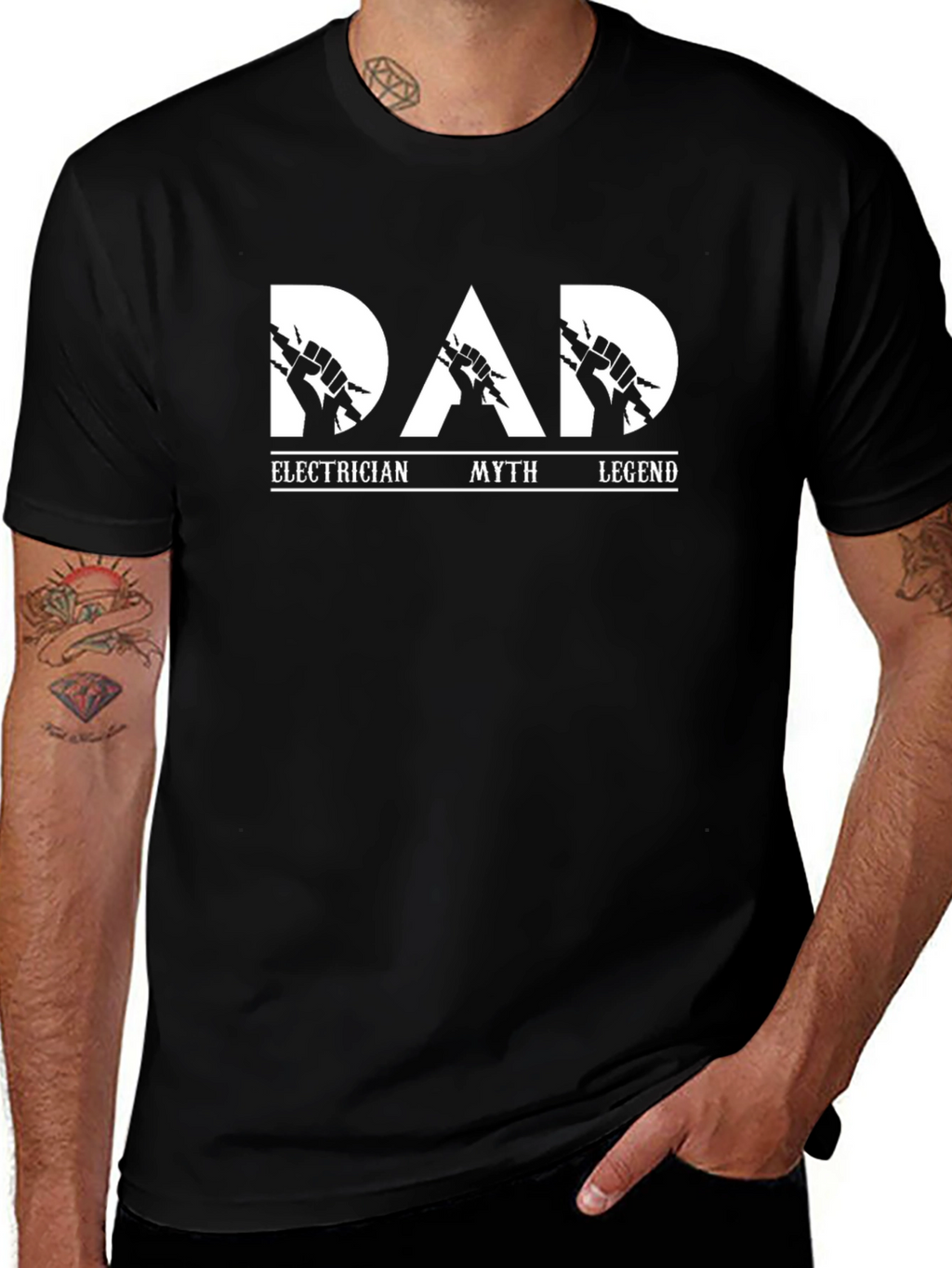 Electrician Dad T-Shirt: Legend Myth Tee