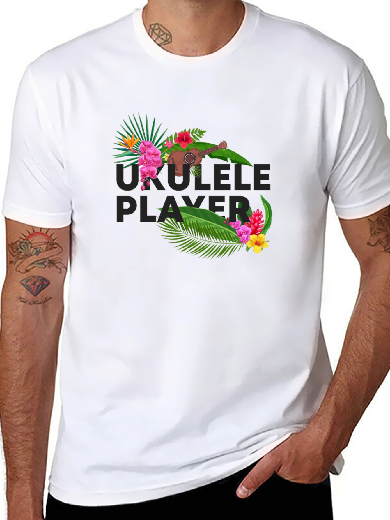 Ukulele Player Graphic Tee