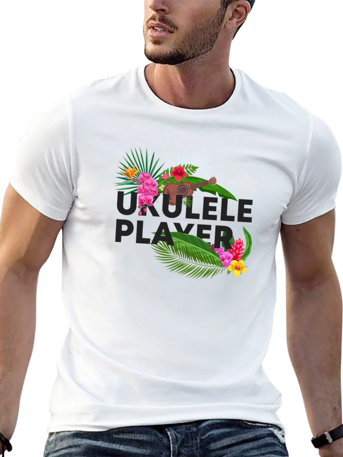Ukulele Player Graphic Tee
