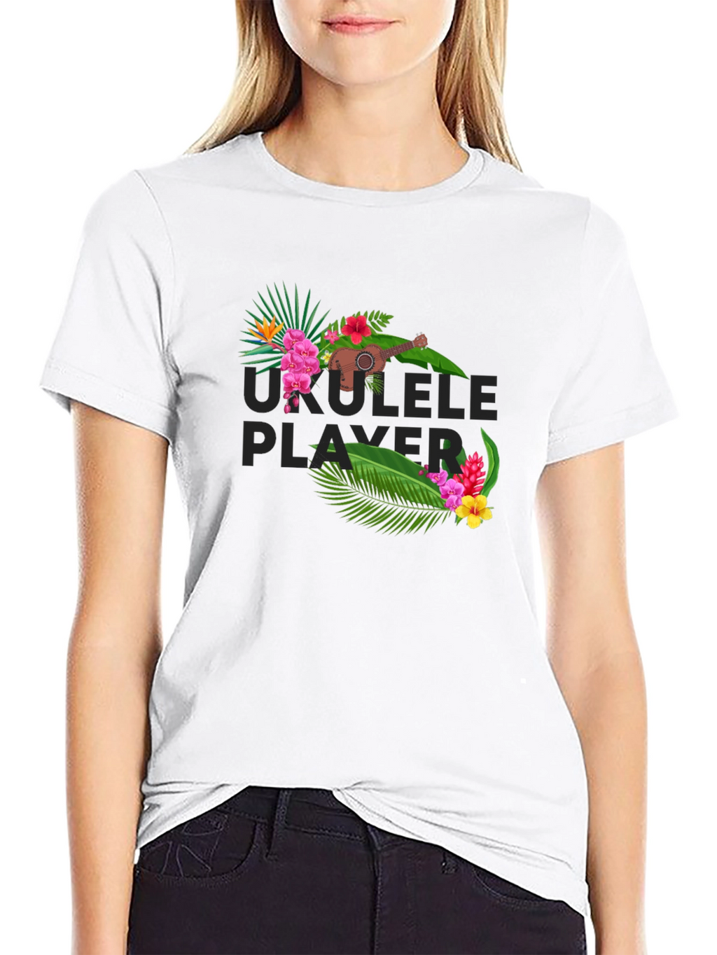 Ukulele Player Graphic Tee