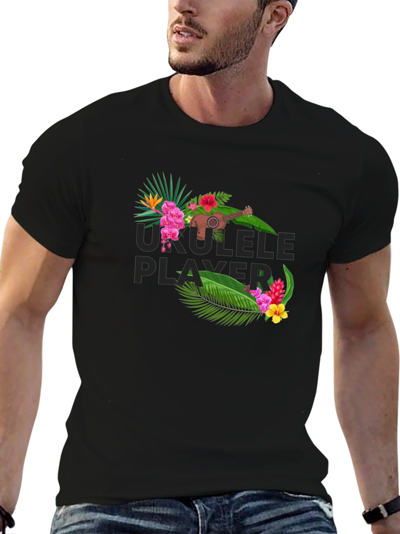 Ukulele Player Graphic Tee