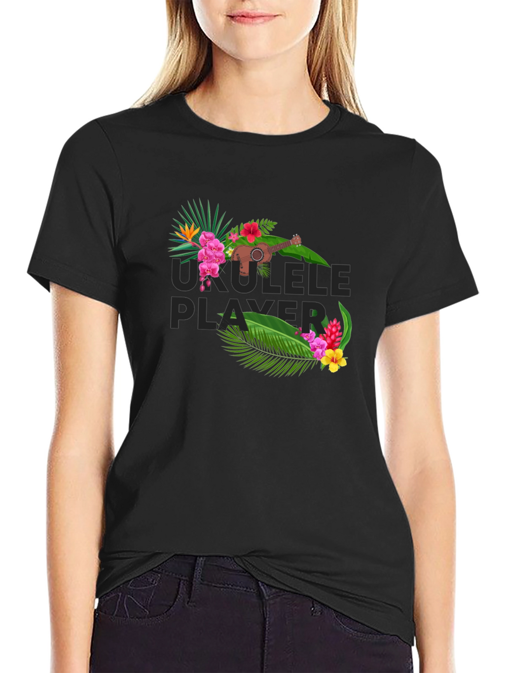 Ukulele Player Graphic Tee