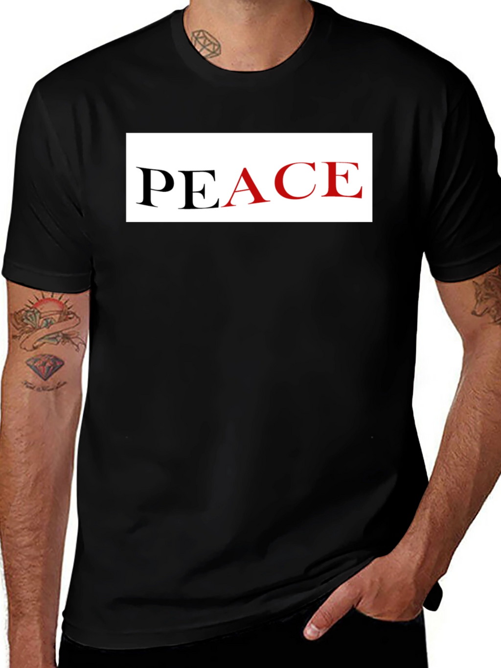 Peace Graphic Tee - Stylish Comfort Bold Statement