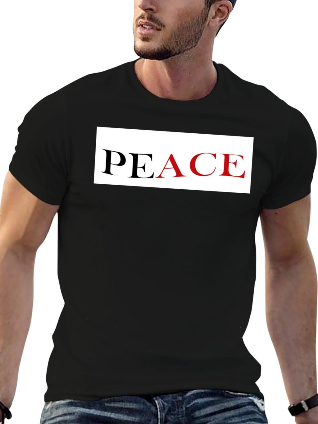 Peace Graphic Tee - Stylish Comfort Bold Statement