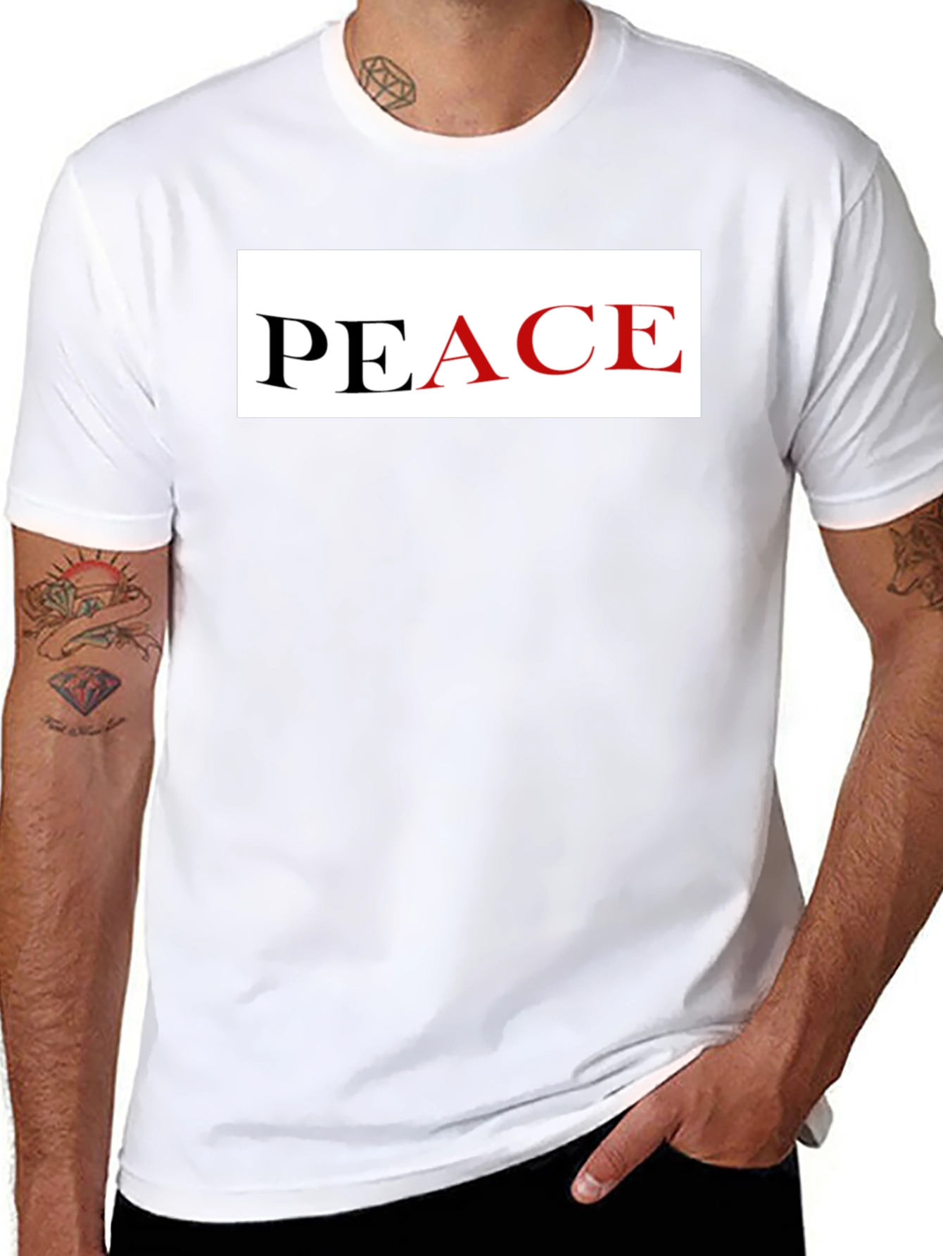 Peace Graphic Tee - Stylish Comfort Bold Statement