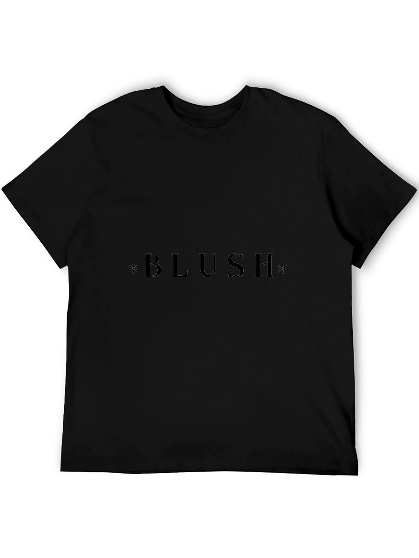 Blush Graphic Tee - Stylish Unisex Black T-Shirt