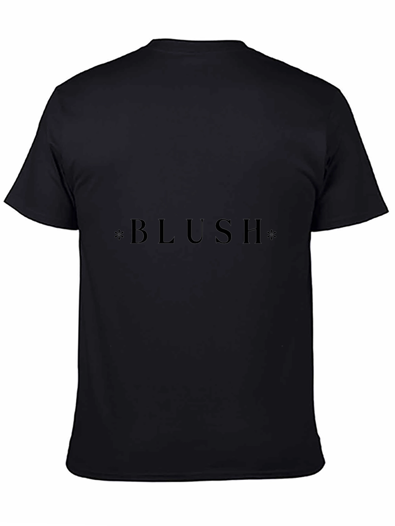 Blush Graphic Tee - Stylish Unisex Black T-Shirt