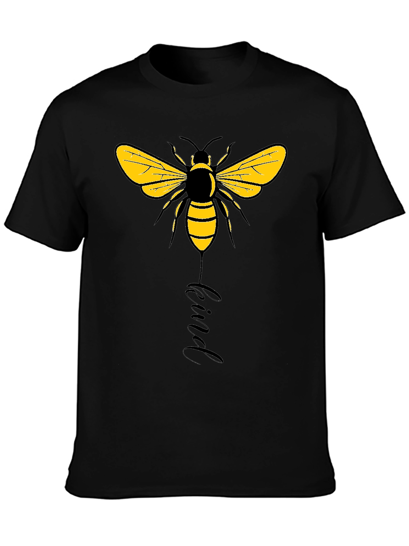 Bee Kind Graphic Tee - Black Short Sleeve Shirt