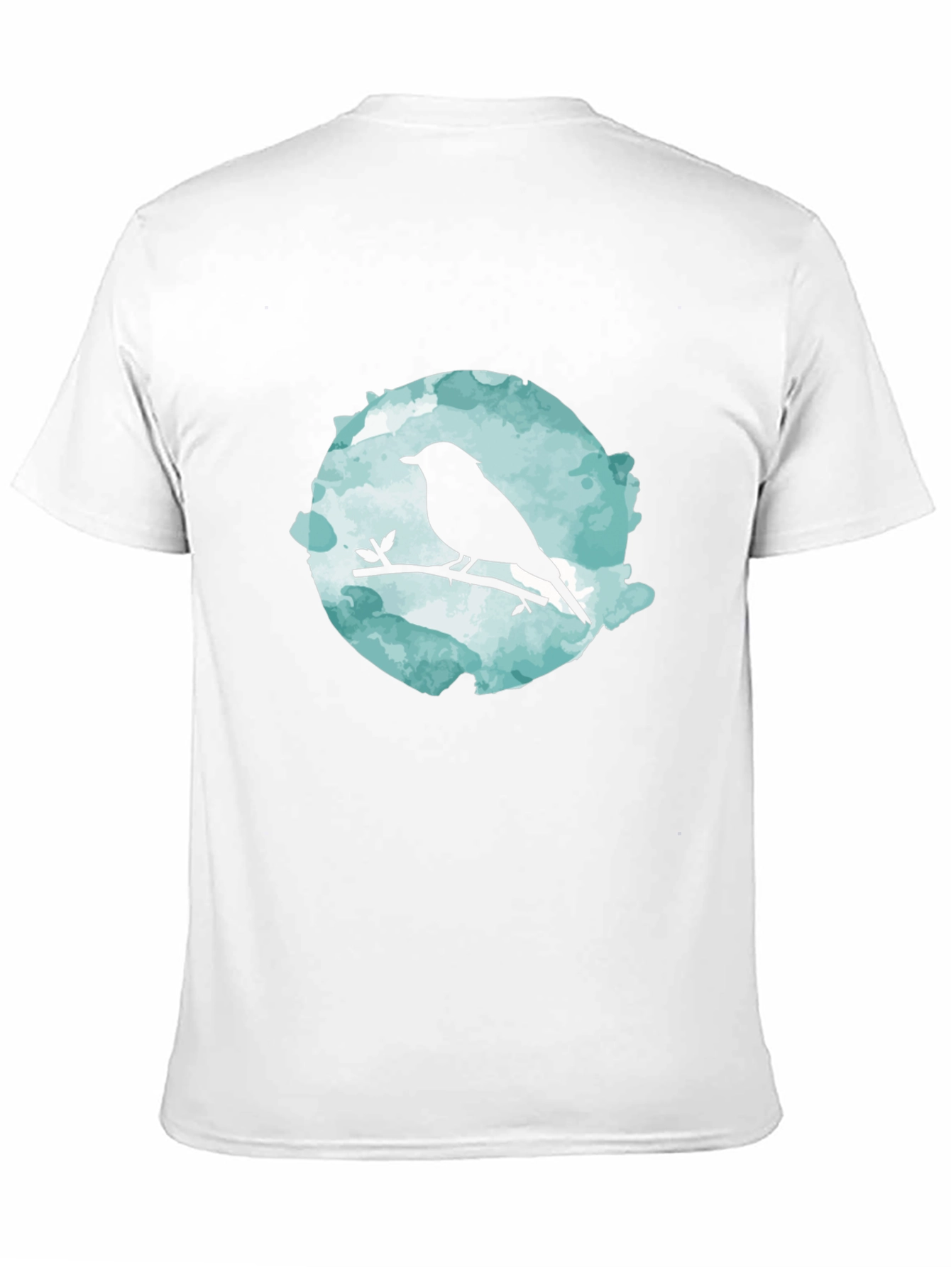 Bird Silhouette Graphic Black T-Shirt