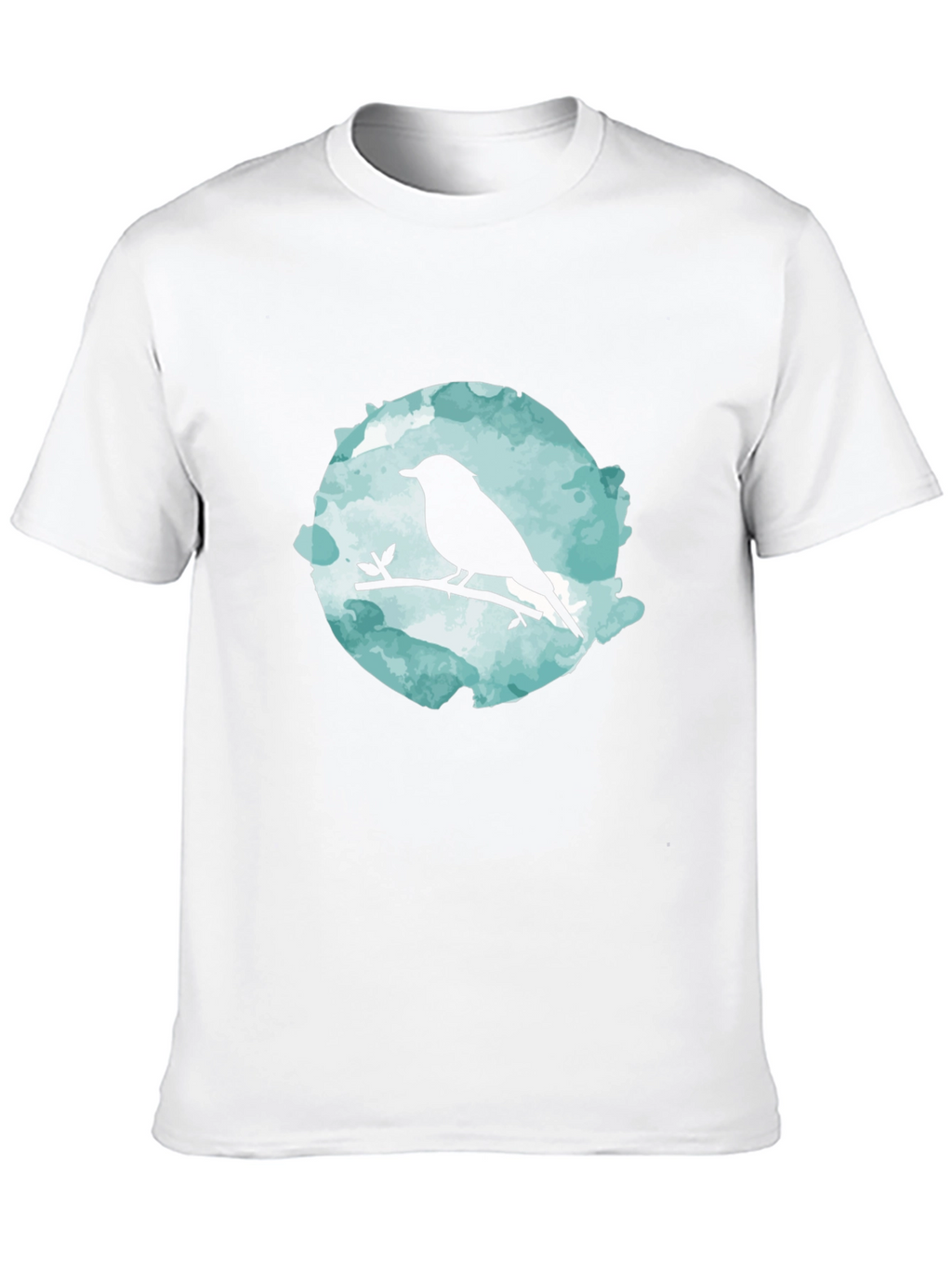Bird Silhouette Graphic Black T-Shirt