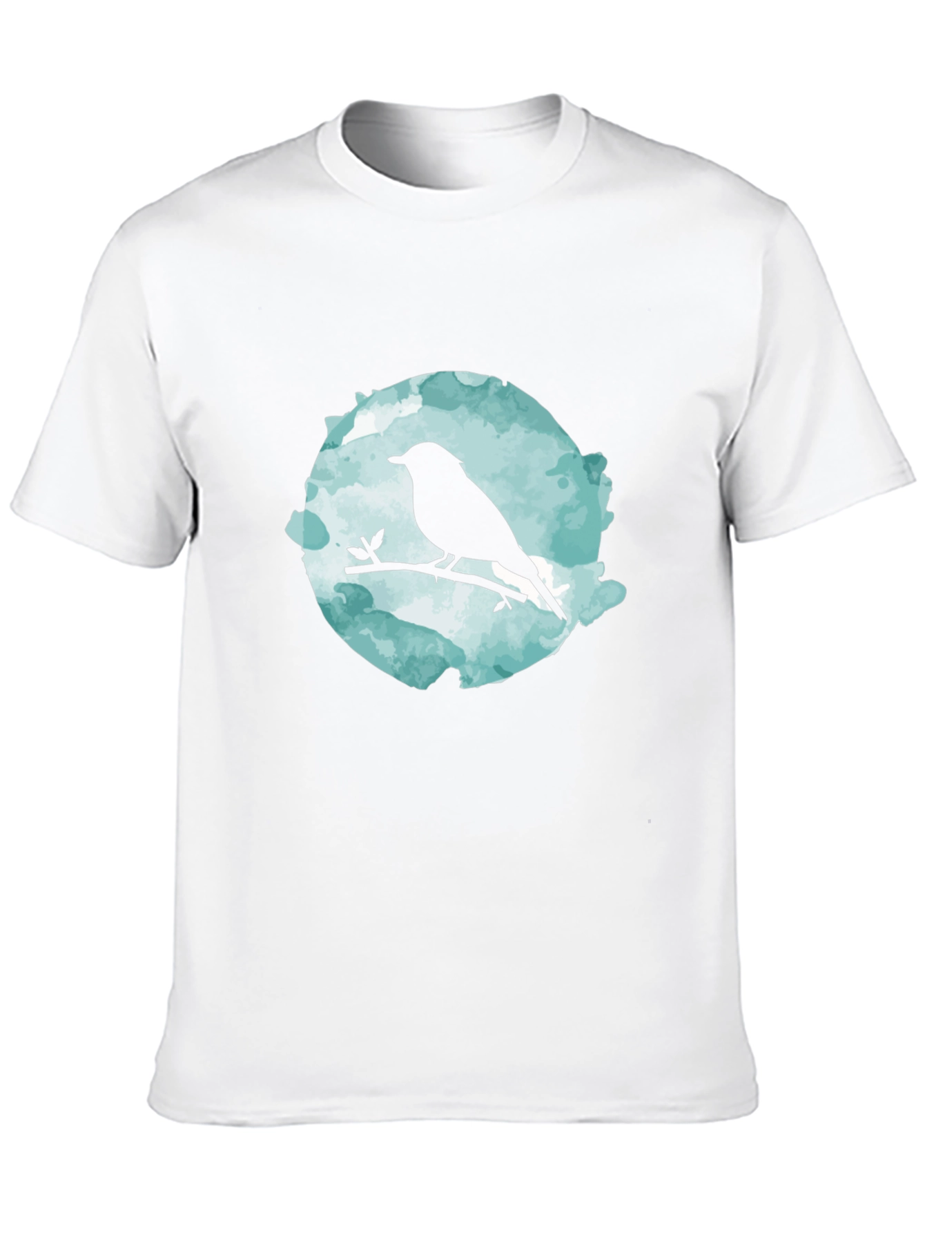 Bird Silhouette Graphic Black T-Shirt