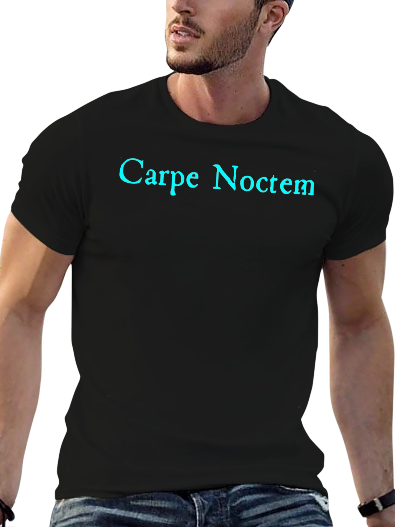 Carpe Noctem Graphic Tee - Black