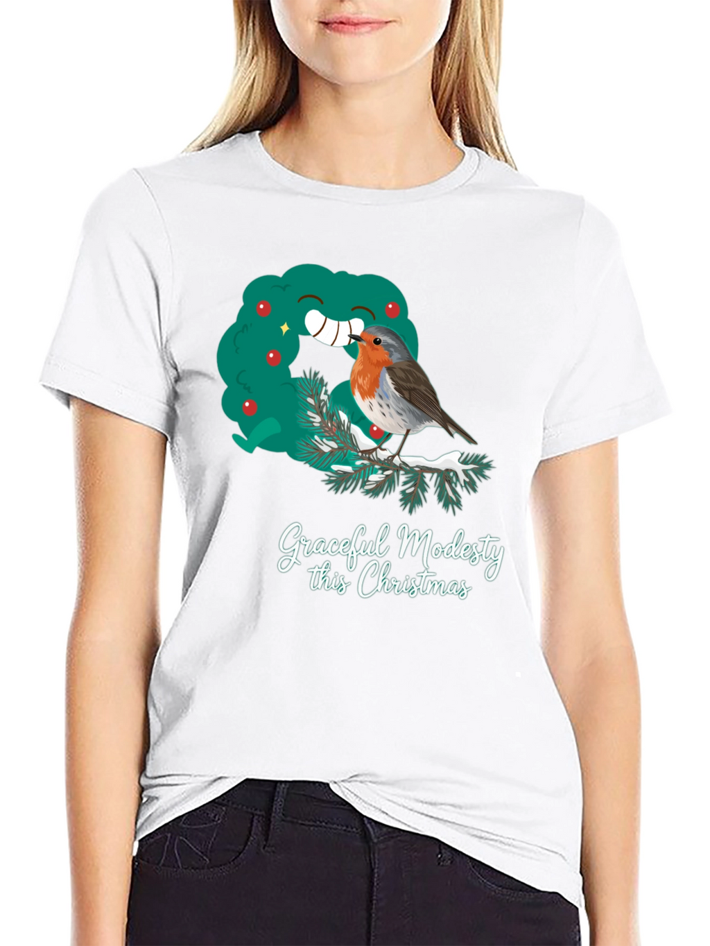 Graceful Modesty Christmas T-Shirt