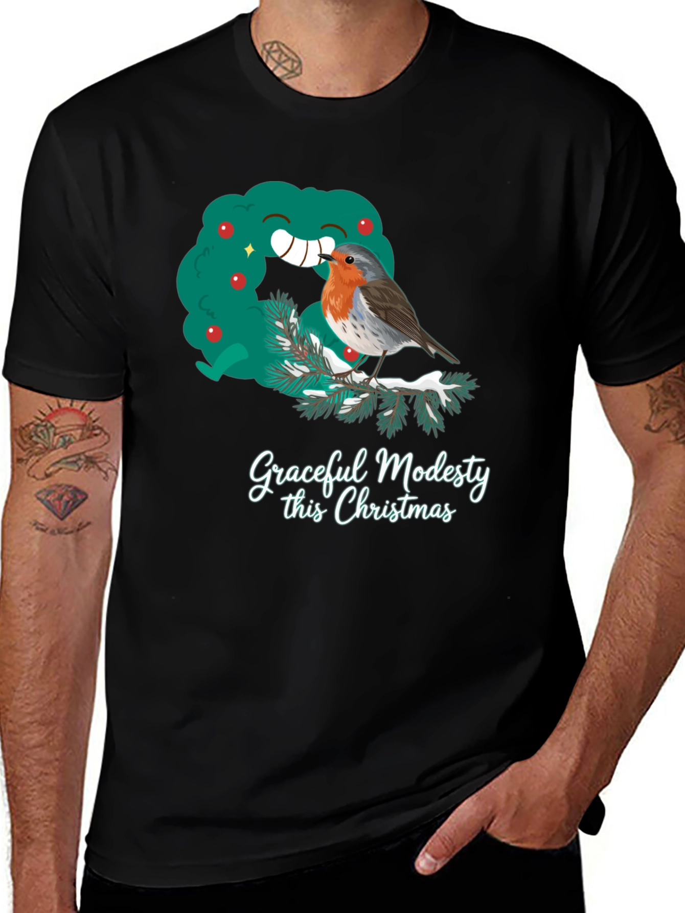 Graceful Modesty Christmas T-Shirt
