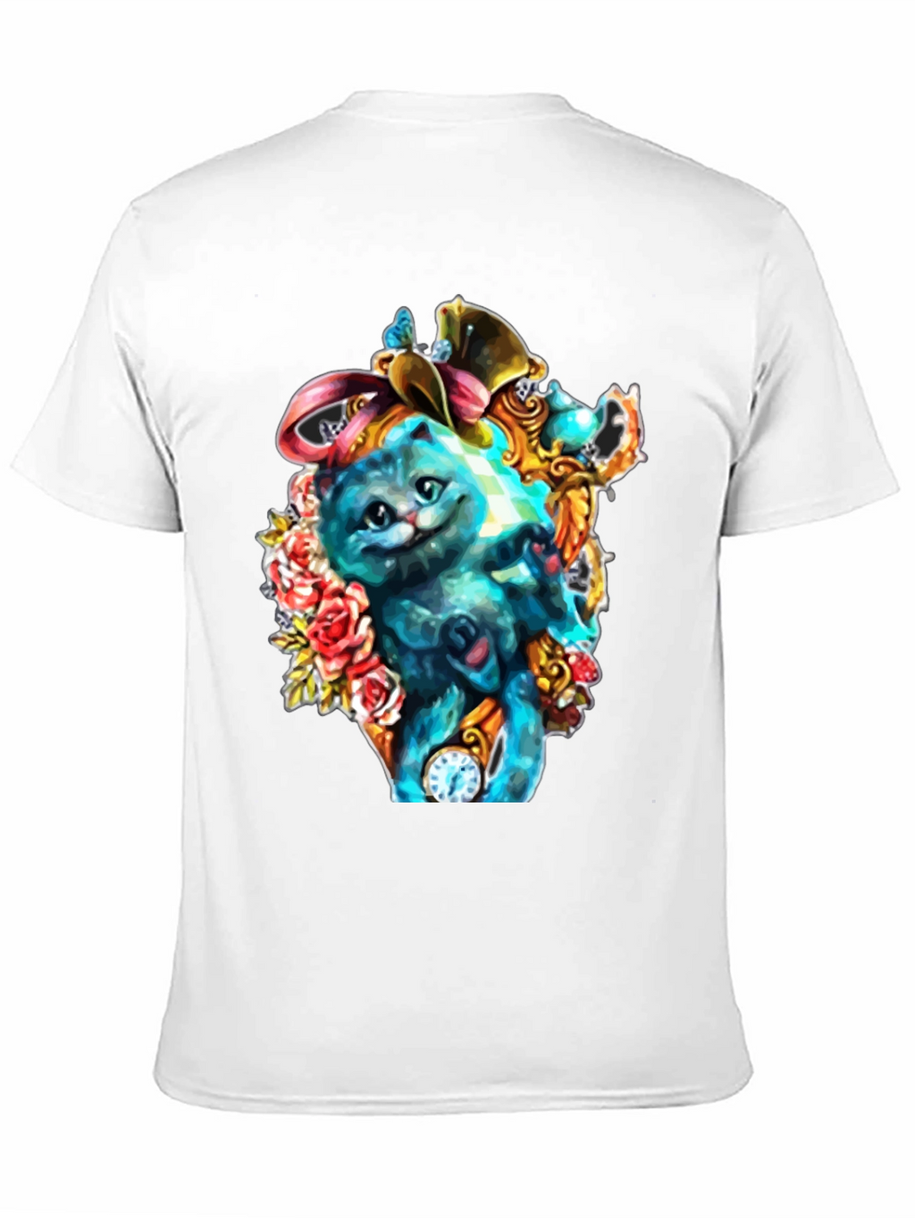 Whimsical Cat Art T-Shirt