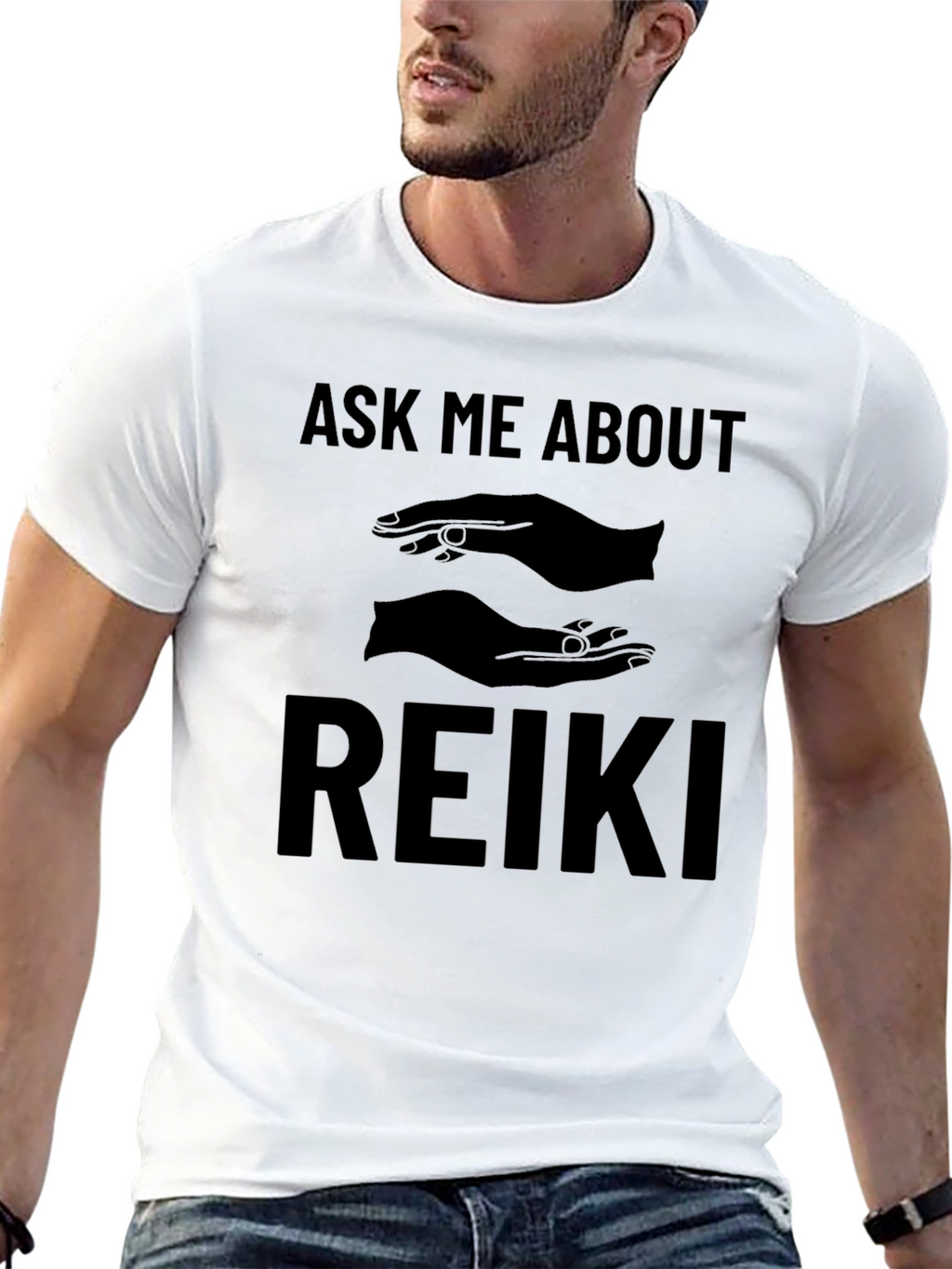 Ask Me About Reiki Graphic T-Shirt